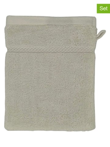 Egeria 3er-Set: Waschhandschuhe "Micro Touch" in Creme