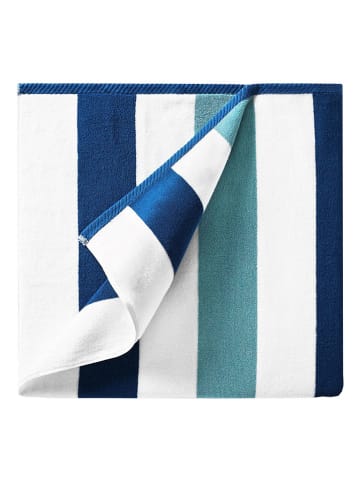 Egeria Strandtuch "Beach Cabana" in Weiß/ Blau/ Türkis