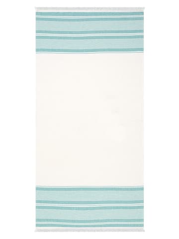 Egeria Hamamtuch "Pestemal" in Creme/ Türkis