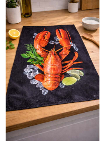 Egeria 2er-Set: Geschirrtücher "Lobster" in Schwarz/ Rot/ Grün