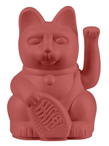 Donkey Figurka dekoracyjna "Lucky Cat" w kolorze czerwonym - wys. 10 cm