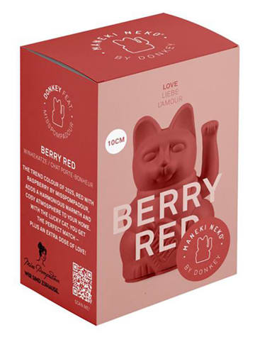 Donkey Winkekatze "Lucky Cat" in Rot - (H)10 cm