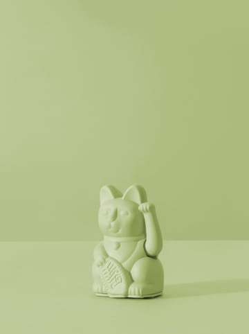 Donkey Winkekatze "Lucky Cat" in Grün - (H)10 cm