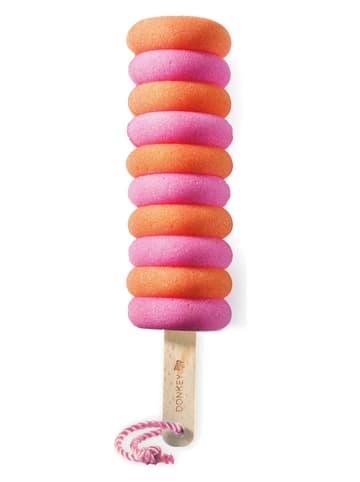 Donkey Afwasspons "Crazy Curls" oranje/lichtroze - (B)6 x (H)26 x (D)6 cm