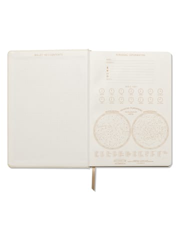 DESIGNWORKS INK ® Notitieboek "La Lune" crème - (B)19 x (H)26 cm