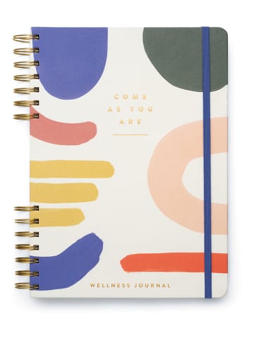 DESIGNWORKS INK ® Notatnik "Guided Wellness - Come As You Are" ze wzorem - 20 x 25,5 cm