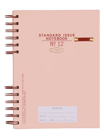 DESIGNWORKS INK ® Notizbuch "Standard Issue No.12" in Rosa - (B)15,2 x (H)21 cm