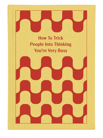 DESIGNWORKS INK ® Notizbuch "How to Trick People" in Gelb/ Rot - (B)12 x (H)16 cm