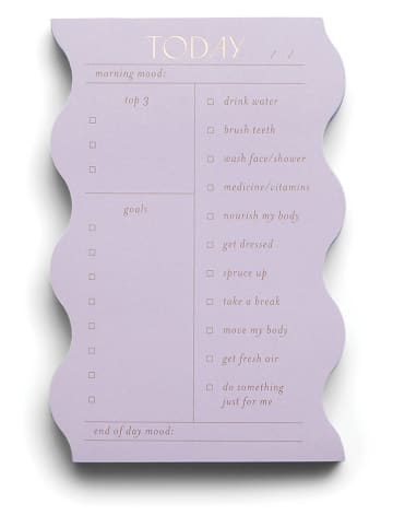 DESIGNWORKS INK ® Notizblock "Wavy" in Lila