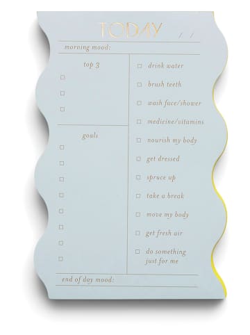 DESIGNWORKS INK ® Notes "Wavy" w kolorze błękitnym