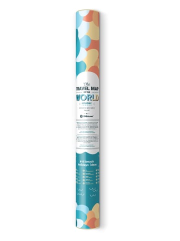 1dea.me Plakat w kolorze błękitnym ze wzorem do zdrapywania - 80 x 60 cm