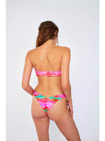 Banana Moon Bikini-Oberteil "Merida" in Pink/ Bunt