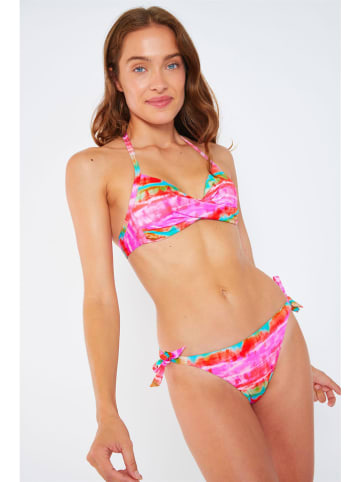 Banana Moon Bikini-Oberteil "Merida" in Rosa/ Bunt