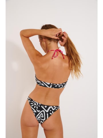 Banana Moon Biustonosz bikini "Cybersun" w kolorze czarno-białym