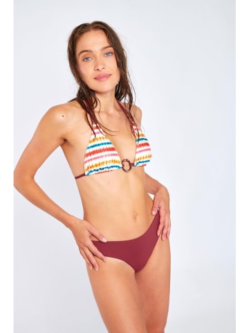 Banana Moon Biustonosz bikini "Earth" w kolorze kremowym ze wzorem