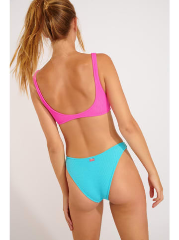 Banana Moon Badeanzug "Scrunchy" in Rosa/ Türkis