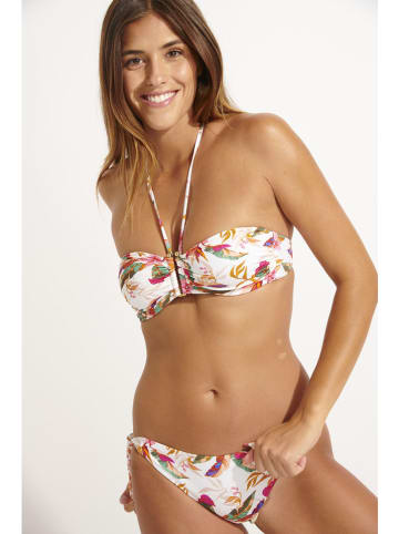 Livia Monte-Carlo Bikini-Hose "Barberia" in Creme/ Bunt
