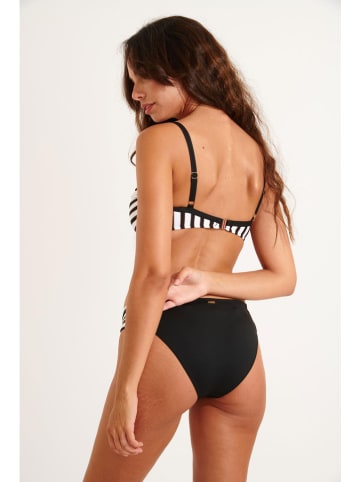 Livia Monte-Carlo Bikini-Hose "Gomera" in Schwarz/ Weiß