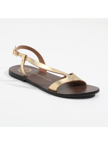 Les BAGATELLES Leren sandalen "Amadrya" goudkleurig