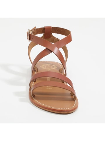 Les BAGATELLES Leren sandalen "Malini" camel