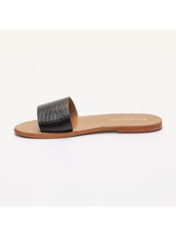 Les BAGATELLES Leren slippers "York" zwart
