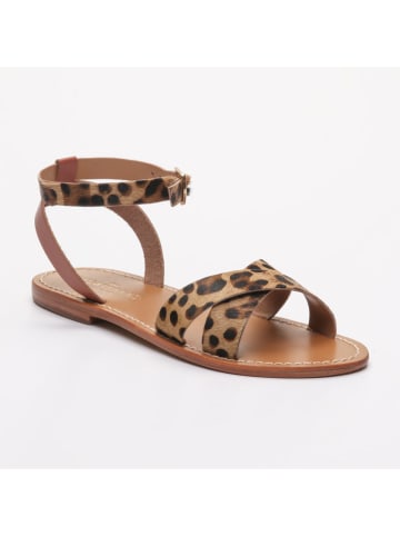 Les BAGATELLES Leren sandalen "Brione" lichtbruin