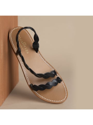 Les BAGATELLES Leren sandalen "Maria" zwart