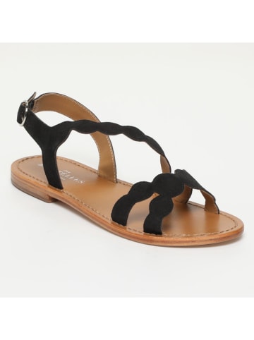 Les BAGATELLES Leren sandalen "Estomba" zwart