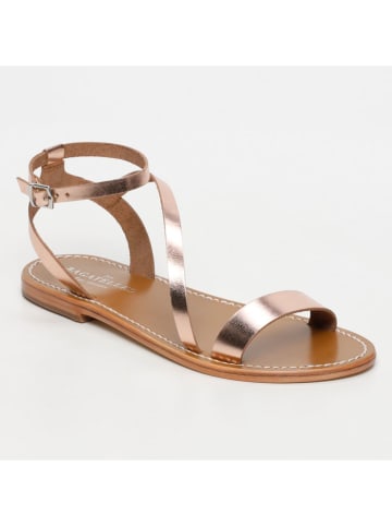 Les BAGATELLES Leren sandalen "Coney" in Rosegold