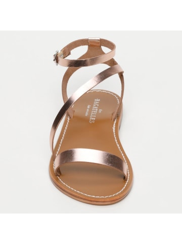Les BAGATELLES Leren sandalen "Coney" in Rosegold