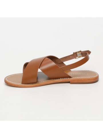 Les BAGATELLES Leren sandalen "Acoyte" camel