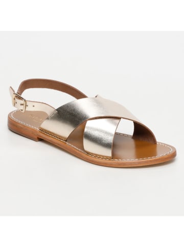 Les BAGATELLES Leren sandalen "Acoyte" goudkleurig
