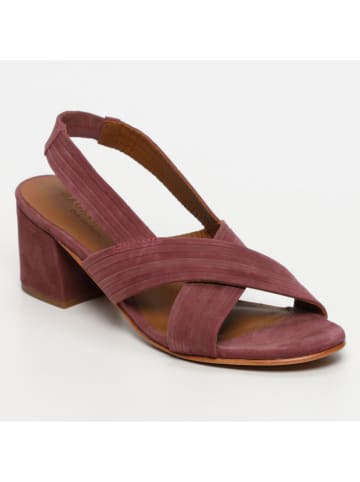 Les BAGATELLES Leren haksandalen "Isi" bordeaux