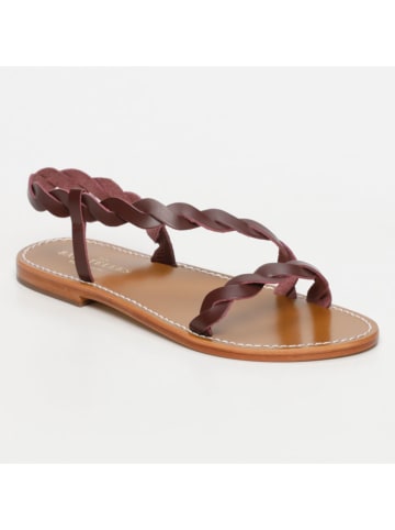 Les BAGATELLES Leren sandalen "Maria" bordeaux
