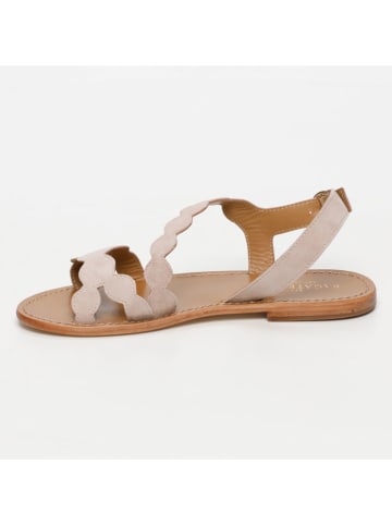 Les BAGATELLES Leder-Sandalen "Estomba" in Beige