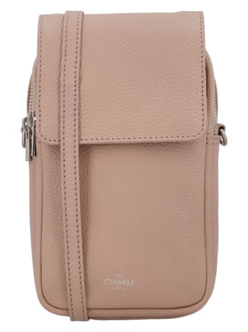 Charm Leren smartphonetas beige - (B)12 x (H)22 x (D)6 cm