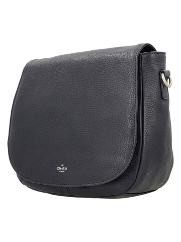 Charm Leren schoudertas donkerblauw - (B)25 x (H)22 x (D)9 cm