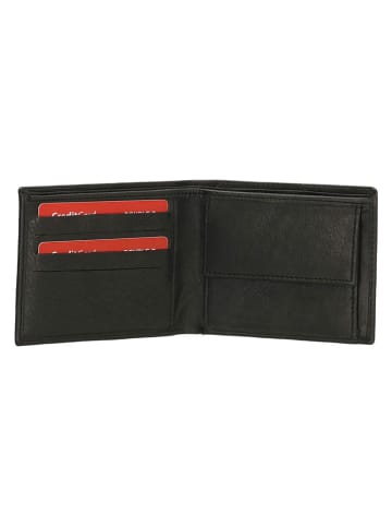 Beagles Leren portemonnee zwart - (B)11,5 x (H)9,5 x (D)2 cm