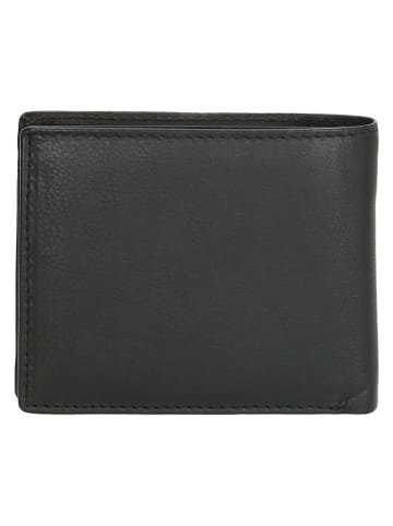Beagles Leren portemonnee zwart - (B)12 x (H)9,5 x (D)2,5 cm