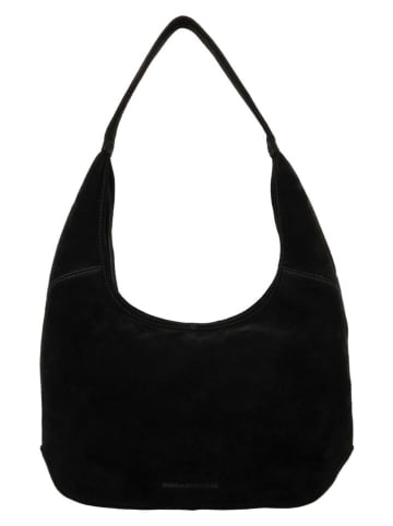 HIDE & STITCHES Leren shopper "Brazos" zwart - (B)42 x (H)40 x (D)10 cm