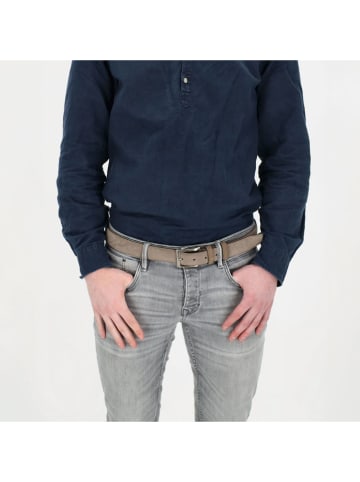 d exclusive Leren riem taupe