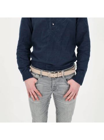 d exclusive Leder-Gürtel in Beige