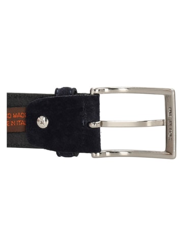 d exclusive Leren riem donkerblauw