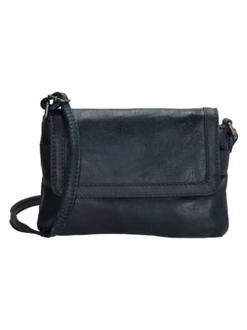 Beagles Leren schoudertas donkerblauw - (B)21 x (H)14 x (D)1 cm