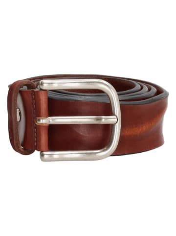 HIDE & STITCHES Leren riem bruin