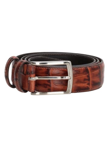 d exclusive Leren riem cognackleurig