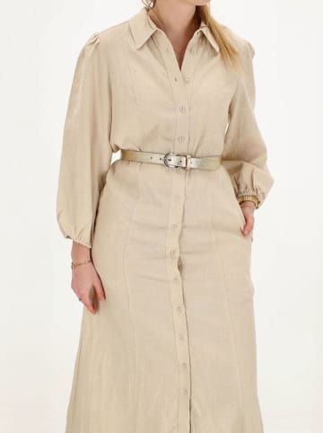 Charm Leder-Gürtel in Gold