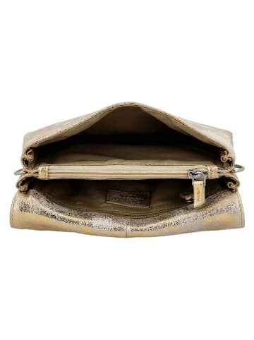 Charm Leren schoudertas goudkleurig - (B)20 x (H)13 x (D)2,5 cm