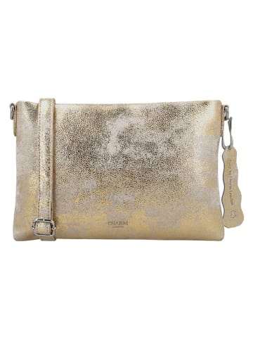 Charm Leren schoudertas goudkleurig - (B)26 x (H)19 x (D)3 cm