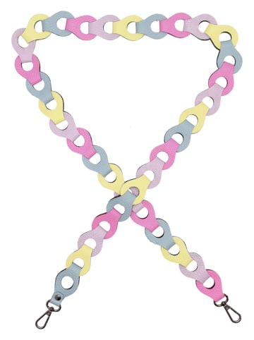 Charm Skórzany pasek ze wzorem do torebki - 110 x 3 cm
